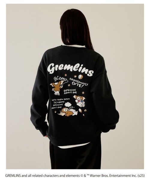トレーナー スウェット 「Gremlins」グレムリン刺繍トレーナー メンズ
