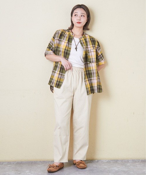 「CUBE SUGAR」 イージーパンツ M カーキ レディース_画像7