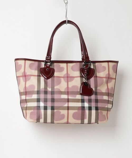 BURBERRY（バーバリー） トートバッグ - レッド レディース : ZOZOTOWN