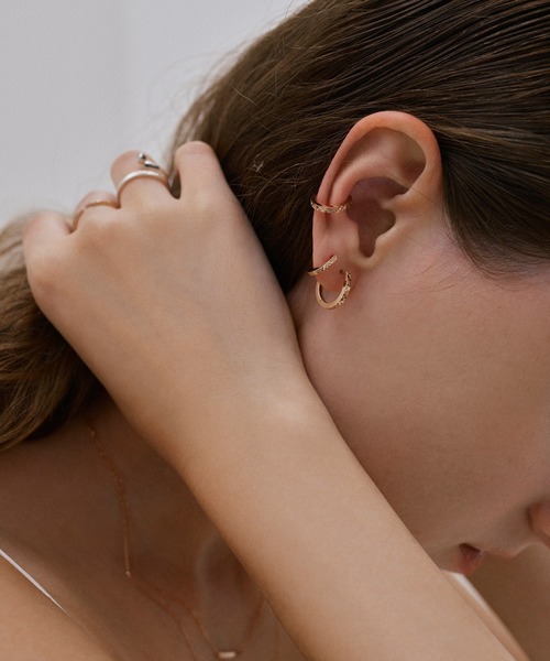 SIENA ROSE（シエナロゼ） ピアス ROSETEN・ミラーカットフープピアス 
