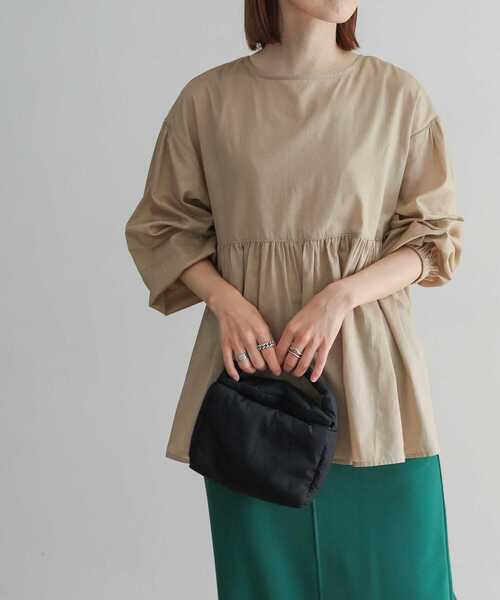 「URBAN RESEARCH DOORS」 長袖ブラウス MEDIUM ベージュ レディース_画像3