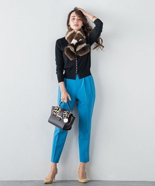 「Viaggio Blu」 ニットカーディガン M ピンク レディース_画像2