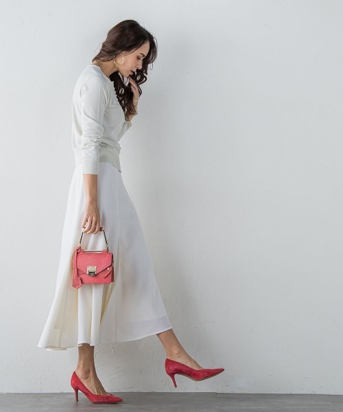 「Viaggio Blu」 ニットカーディガン M ピンク レディース_画像4