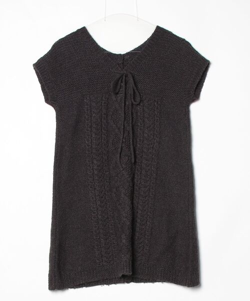 「ADIEU TRISTESSE」 ニットカーディガン - グレー レディース_画像2
