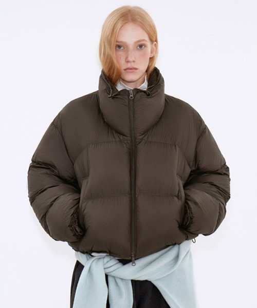 ダウンコート ダウンジャケット スタンドカラー ショートダウン