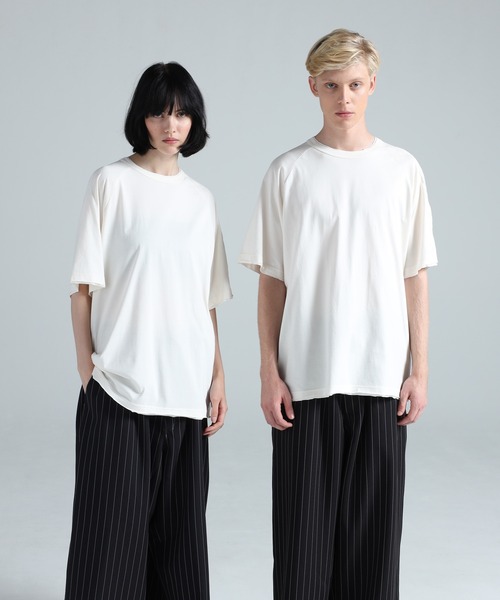 Y-3 tシャツ RAW EDGE 3 STRIPES SHORT SLEEVE TEE メンズ レディース