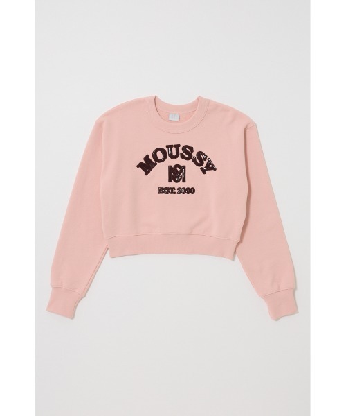 MOUSSY（マウジー） トレーナー スウェット MOUSSY F/LEATHER PATCH