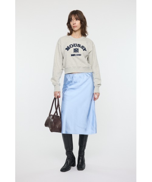 MOUSSY（マウジー） トレーナー スウェット MOUSSY F/LEATHER PATCH