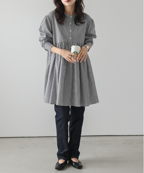 「SUGAR BISKET」 7分袖ワンピース フリー グレー系その他 レディース_画像2