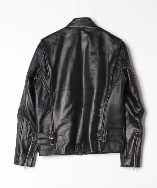 「SITRY」 レザーブルゾン L ブラック メンズ_画像2