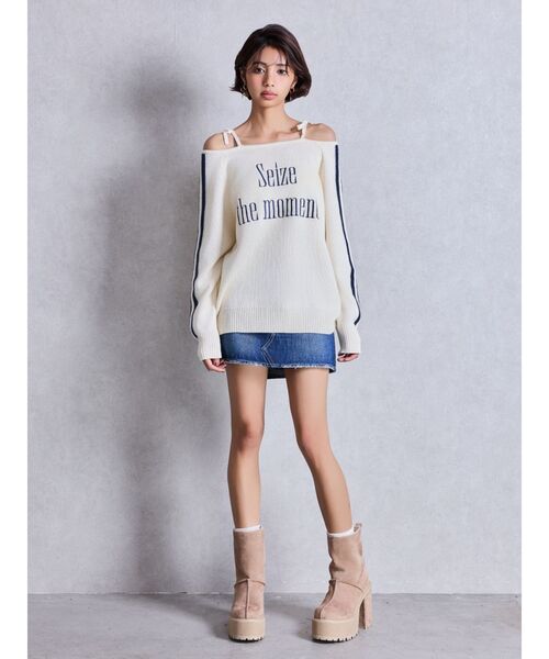 GYDA（ジェイダ） ブーツ フェイクムートンplatformショートブーツ