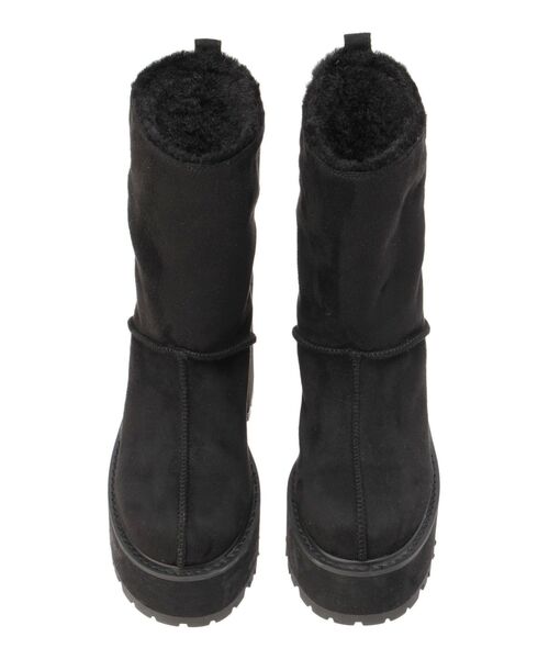 GYDA（ジェイダ） ブーツ フェイクムートンplatformショートブーツ
