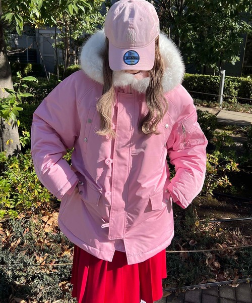 美品 ボーダーズアットバルコニー SHORT BLOUSON ブルゾン ピンク ピンク系 BORDERS at BALCONY (Women)のブルゾン | レディース | 三越