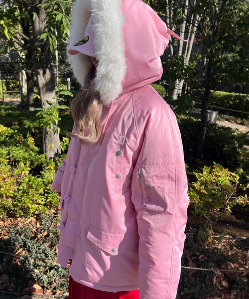 美品 ボーダーズアットバルコニー SHORT BLOUSON ブルゾン ピンク 美品 ボーダーズアットバルコニー SHORT BLOUSON ブルゾン ピンク