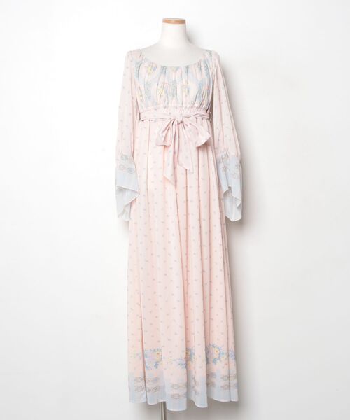 gelato pique（ジェラートピケ） 長袖ワンピース FREE ピンク