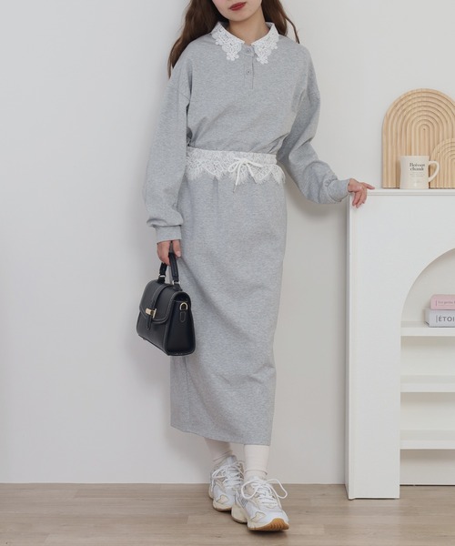 ※♡miiko♡※ MSGM【美品】レーススウェット Emsexcite（エムズエキサイト） トレーナー スウェット レース