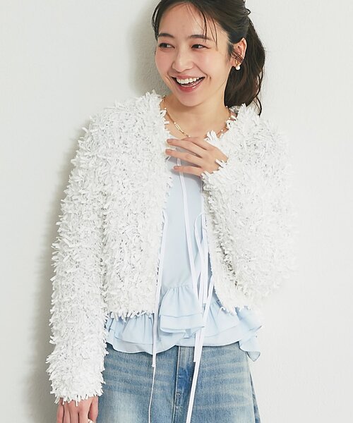 La boutique BonBon 前後2WAYカーディガン La boutique Bonbon（ラブティックボンボン） カーディガン 「着映え