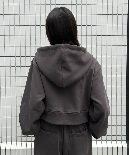 Perushu パーカー 5 way big hood double zip sweat hoodie／5WAY