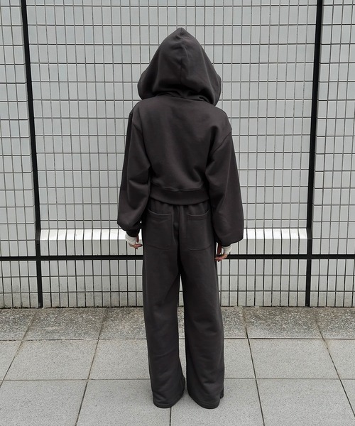 Perushu パーカー 5 way big hood double zip sweat hoodie／5WAY