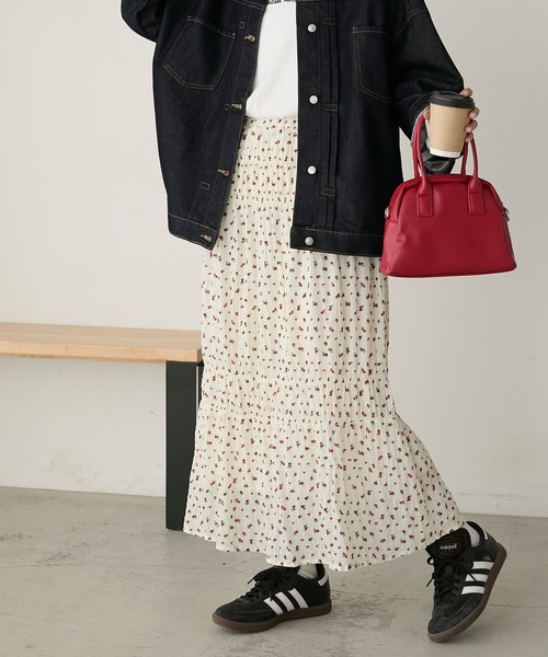 「BONLECILL」 ロングスカート FREE アイボリー レディース_画像9