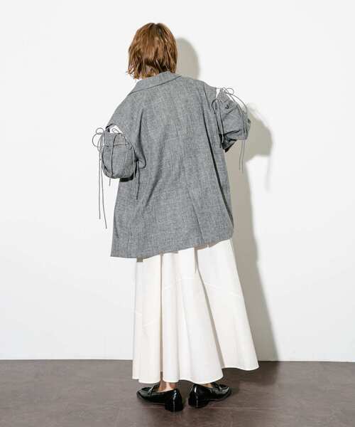 「KBF」 長袖ワンピース 36 ブルー レディース_画像9