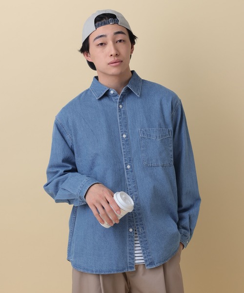 RAGEBLUE（レイジブルー） シャツ Light oz denim Western shirt