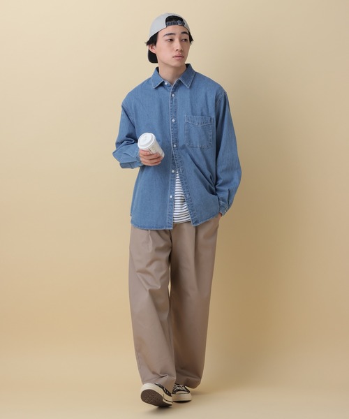 RAGEBLUE（レイジブルー） シャツ Light oz denim Western shirt