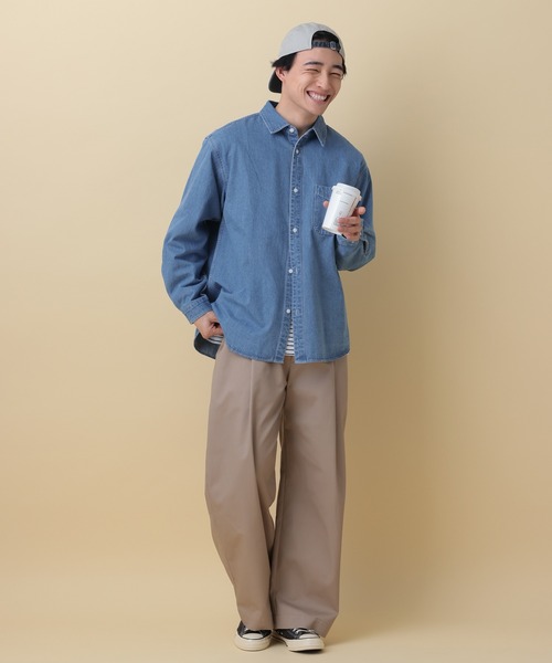 RAGEBLUE（レイジブルー） シャツ Light oz denim Western shirt