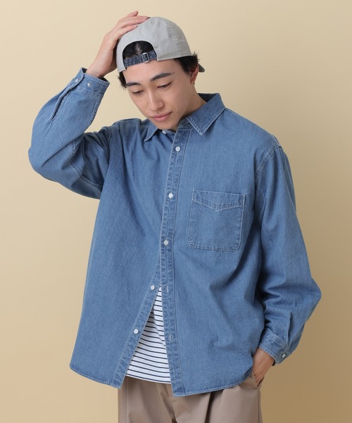 RAGEBLUE（レイジブルー） シャツ Light oz denim Western shirt