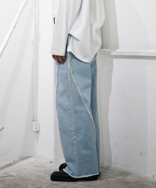 「G.O.C」 デニムパンツ MEDIUM ブラック系その他 メンズ_画像8