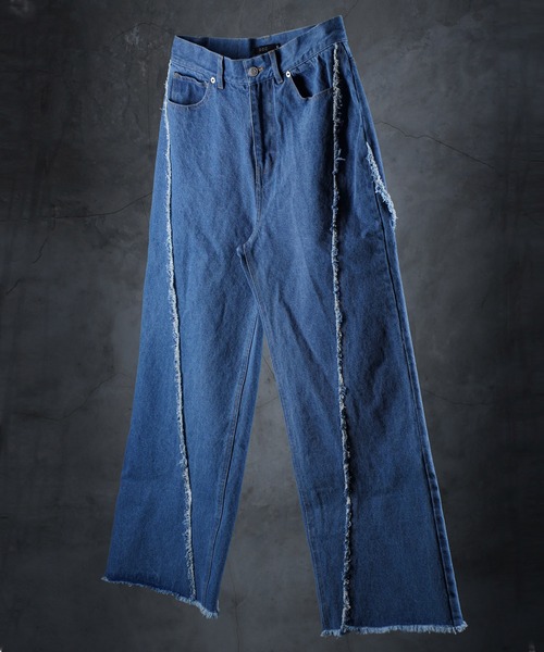 「G.O.C」 デニムパンツ MEDIUM ブラック系その他 メンズ_画像9