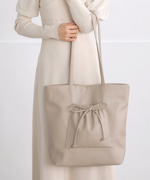 「ALTROSE」 トートバッグ FREE グレイッシュベージュ レディース_画像2