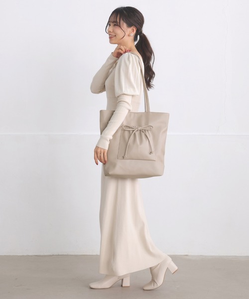 「ALTROSE」 トートバッグ FREE グレイッシュベージュ レディース_画像6