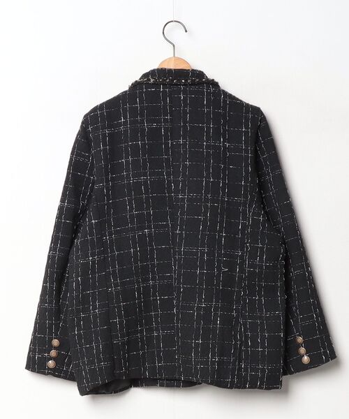 「Miniministore」 ツイードジャケット フリー ブラック レディース_画像2