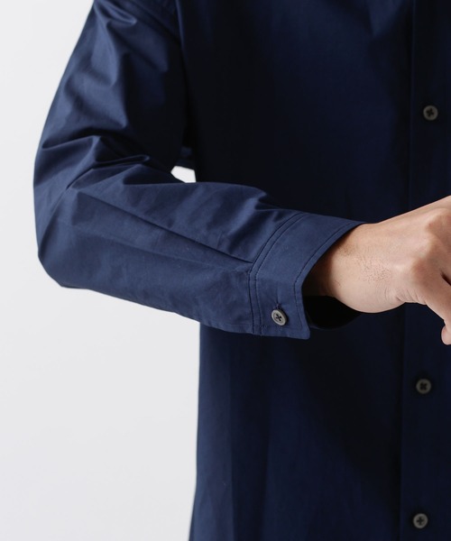 「NANO universe」 長袖シャツ MEDIUM ブルー メンズ_画像4