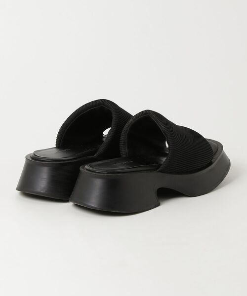 「EMODA」 フラットサンダル LARGE ブラック レディース_画像2