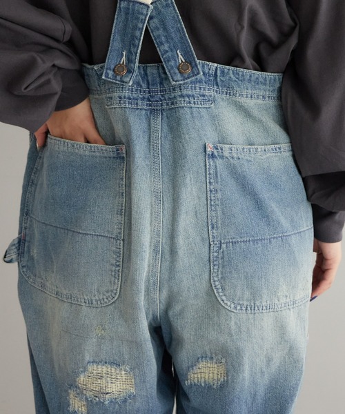 「etsinta」 オーバーオール ONE SIZE ホワイト レディース_画像9