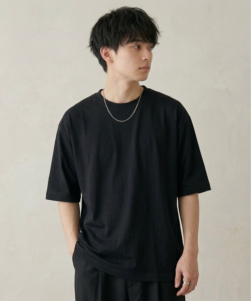 CROSS & STITCH tシャツ オーバーサイズTシャツ5分袖 メンズ