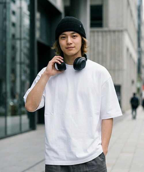 CROSS & STITCH tシャツ オーバーサイズTシャツ5分袖 メンズ