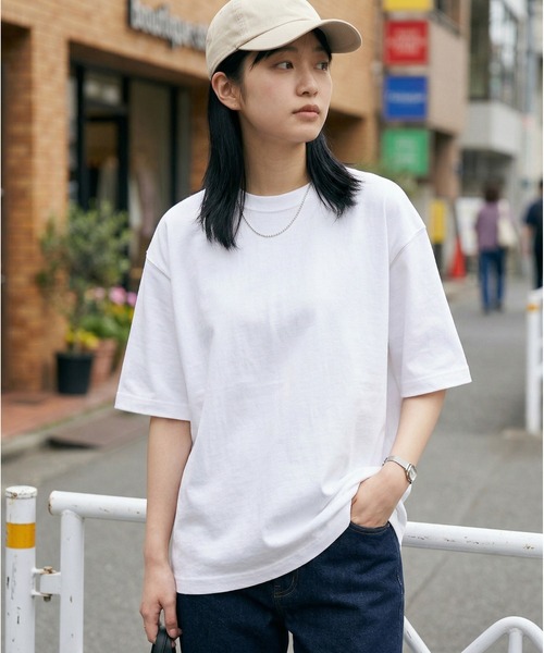 CROSS & STITCH tシャツ オーバーサイズTシャツ5分袖 メンズ