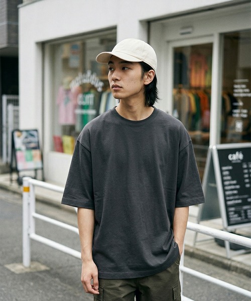 CROSS & STITCH tシャツ オーバーサイズTシャツ5分袖 メンズ