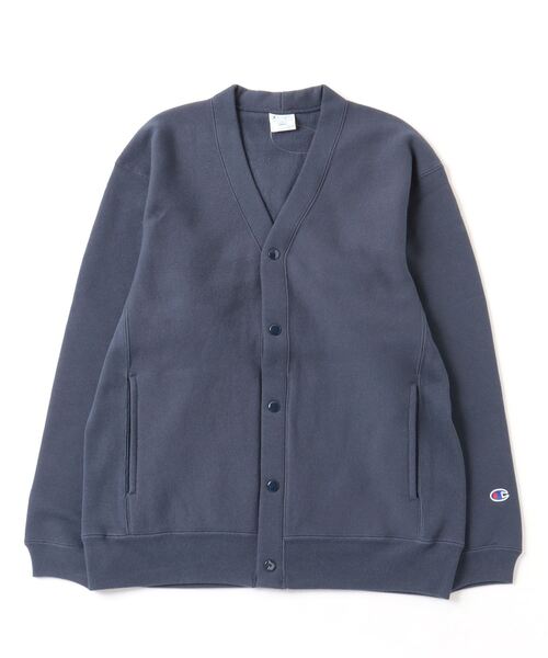 「Champion」 カーディガン LARGE ネイビー メンズ_画像2