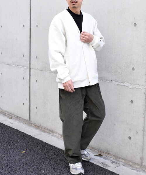 「Champion」 カーディガン LARGE ネイビー メンズ_画像4