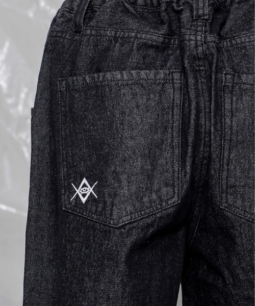 「REFLEM」 デニムパンツ FREE グレー レディース_画像8