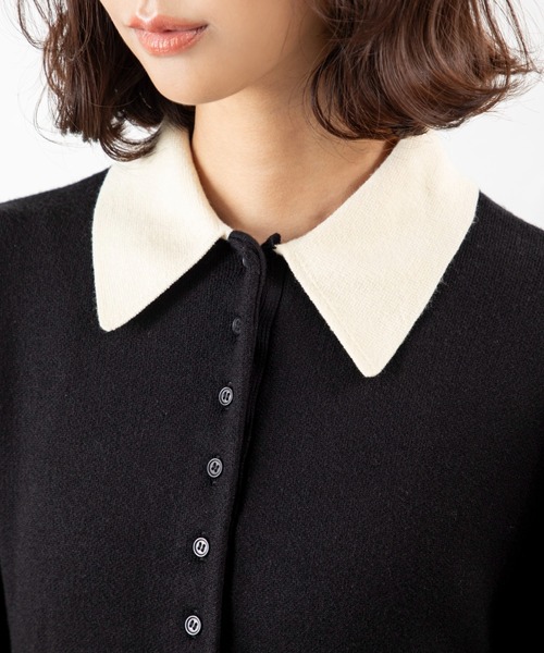 「MILLION CARATS」 ニットワンピース FREE チャコールグレー レディース_画像6