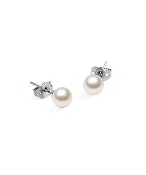 ピアス Pearl Stud Earring パール ローズゴールド／ゴールド／シルバー レディース メンズの画像