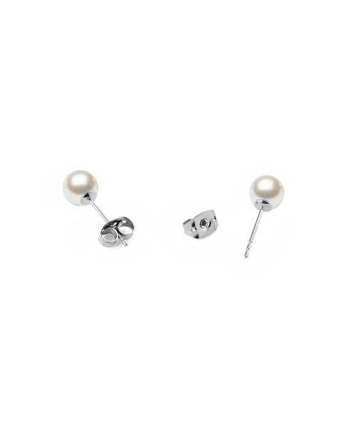 ピアス Pearl Stud Earring パール ローズゴールド／ゴールド／シルバー レディース メンズの画像