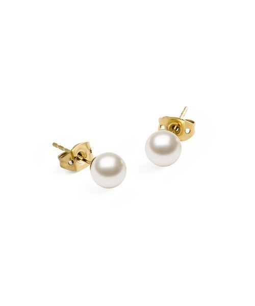 ピアス Pearl Stud Earring パール ローズゴールド／ゴールド／シルバー レディース メンズの画像