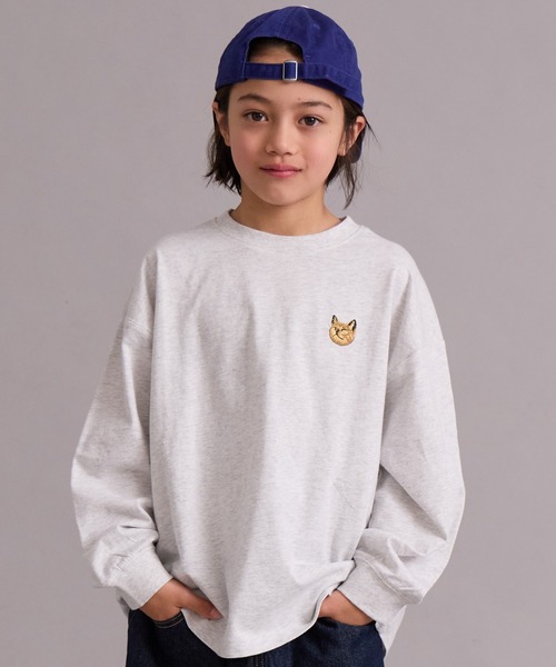 未使用*トリーバーチ　スパンコール花柄刺繍　長袖カットソー　クルーネック　M PAIRMANON STREET（ペアマノンストリート） tシャツ 「綿100%」ネコ
