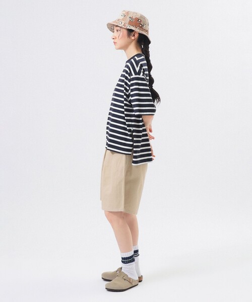 ハーフパンツ ワイドパンツ パンツ 「別注」Gramicci / ツイル 2プリーツ ショーツ レディースの画像
